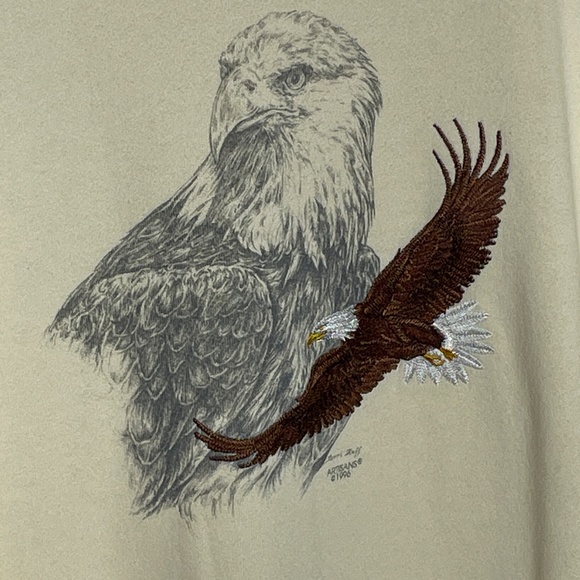 90's Mint Condition Bald Eagle Sweater XL - Picture 3 of 5